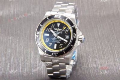 Fake Breitling Stainless Steel Yellow Inner Bezel Superocean Fashion Watch